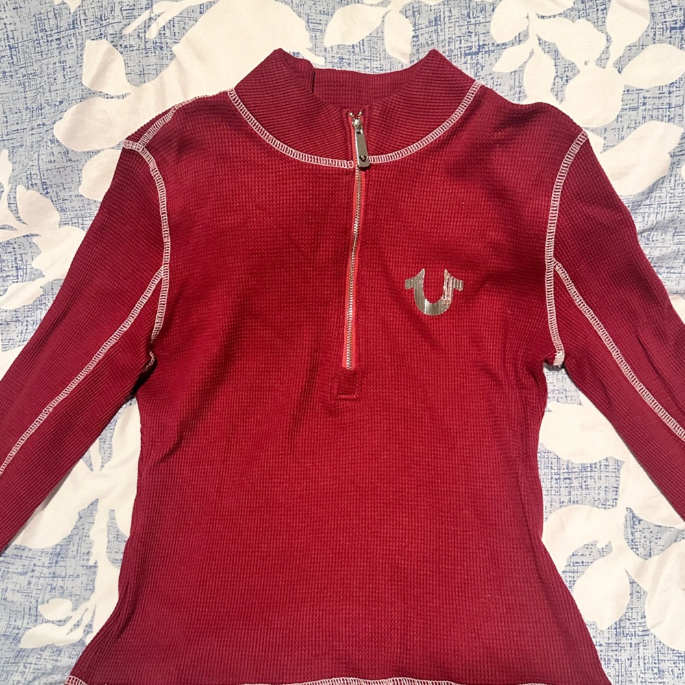 True Religion Zip up shirt